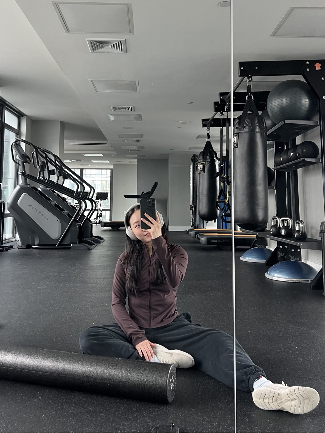 Helen at the gym